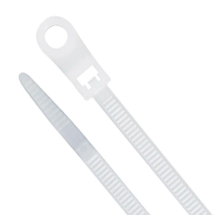 Core Products By Industry Dottie | 8'' Natural Mounting Hole Cable Tie