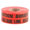 Chemicals & Tapes Dottie | 3'' X 1000' Red Underground Warning Tape (Caution Buried High Voltage Line Below)