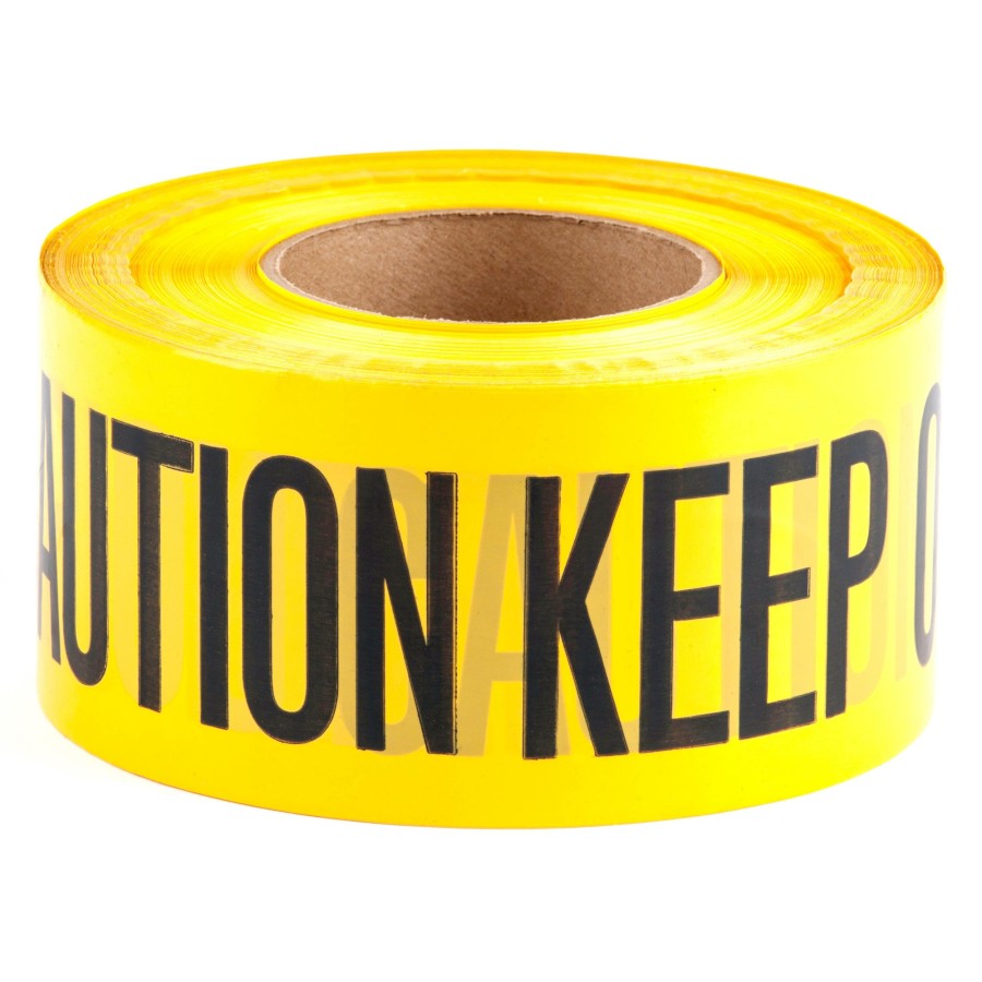 Chemicals & Tapes Dottie | 3'' X 1000' Yellow Barricade Tape (Caution Keep Out)