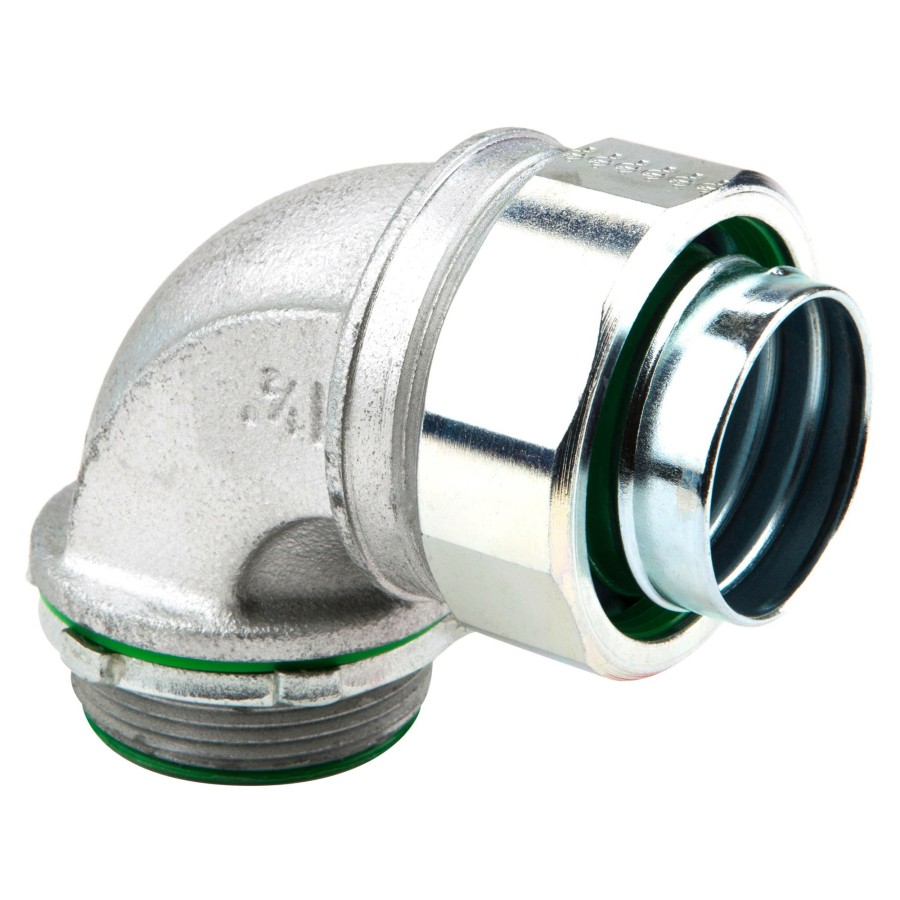 Fittings & Stampings Dottie | 1-1/2'' 90 Degree Insulated Steel Liquid Tight Connector