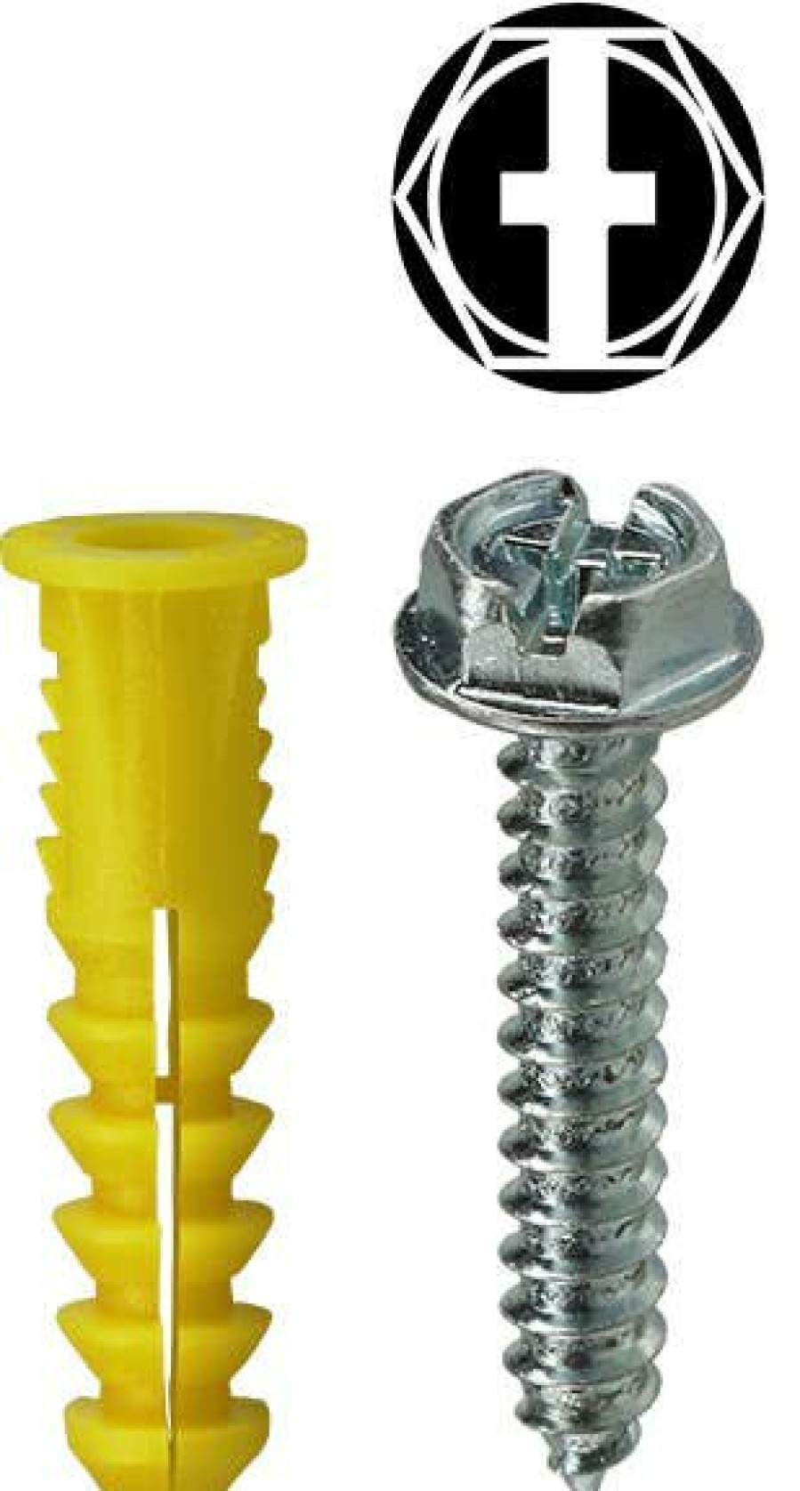 Anchors & Kits Dottie | #10 Yellow Wing Conical Anchor Kit W/ Hex Head Combo Drive Screws (Tuff Pack)