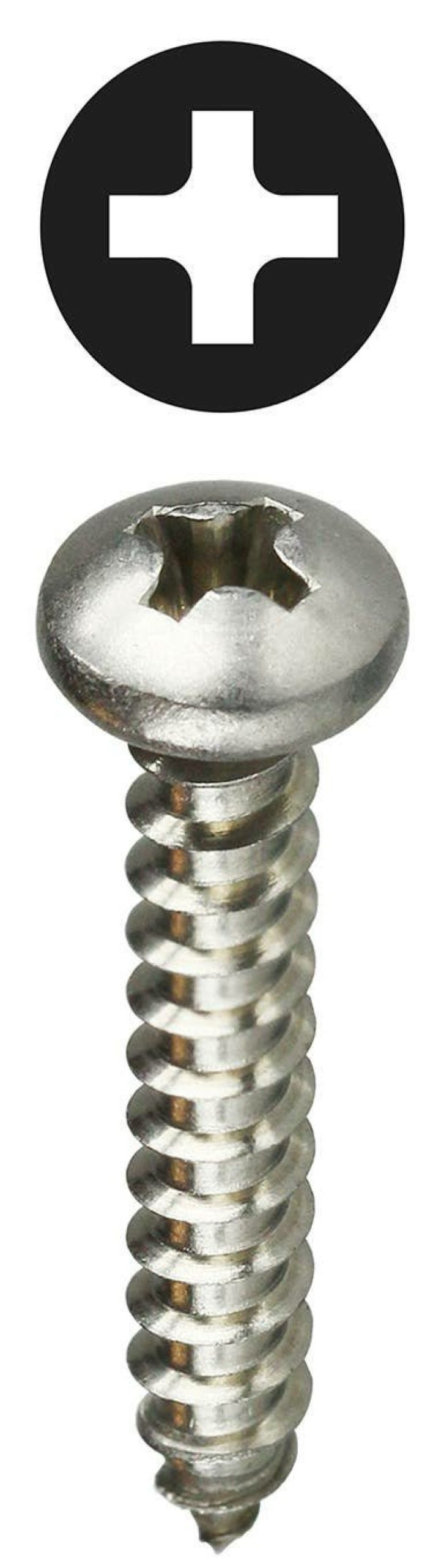 Fasteners & Hardware Dottie | #10 X 1-1/2'' Stainless Steel Phillips Pan Head Sheet Metal Screw