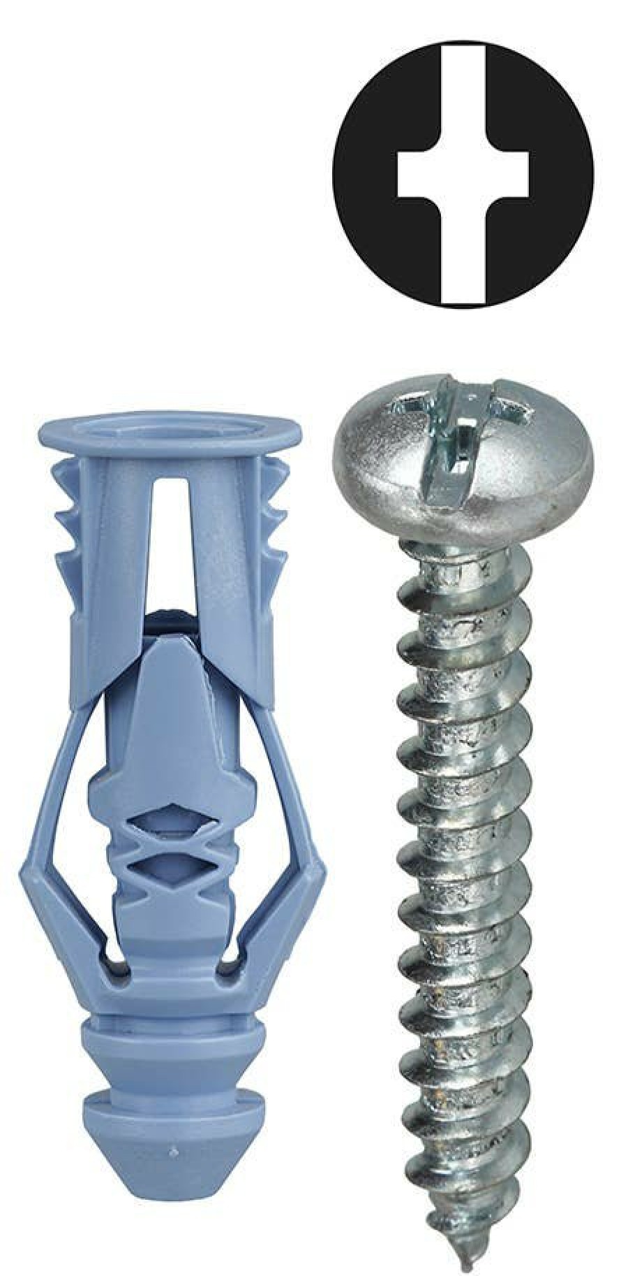 Anchors & Kits Dottie | #10 Blue Triple-Grip Anchor Kit W/ Pan Head Combo Drive Screws