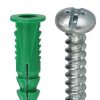 Core Products By Industry Dottie | #12 Green Wing Conical Anchor Kit W/ Pan Head Combo Drive Screws