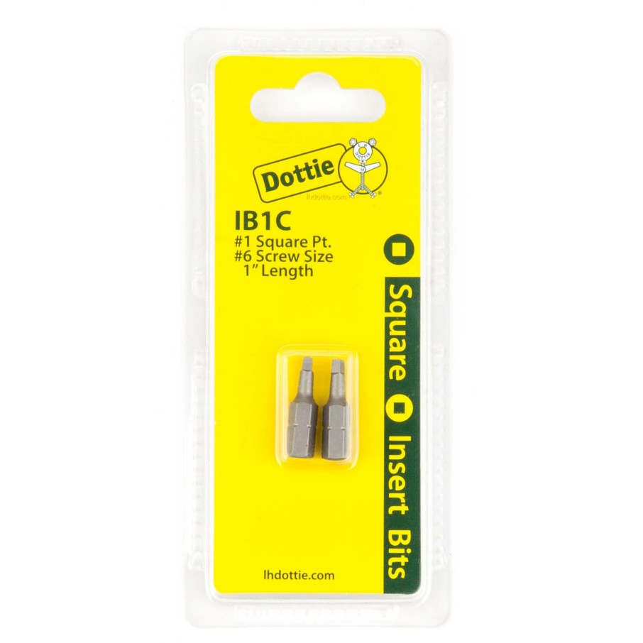 Tools & Specialty Items Dottie | #1 X 1'' Square Drive Insert Bit (Carded)