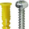 Core Products By Industry Dottie | #10 Yellow Wing Conical Anchor Kit W/ Pan Head Square Drive Screws