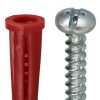 Core Products By Industry Dottie | #10 Red Conical Anchor Kit W/ Pan Head Combo Drive Screws