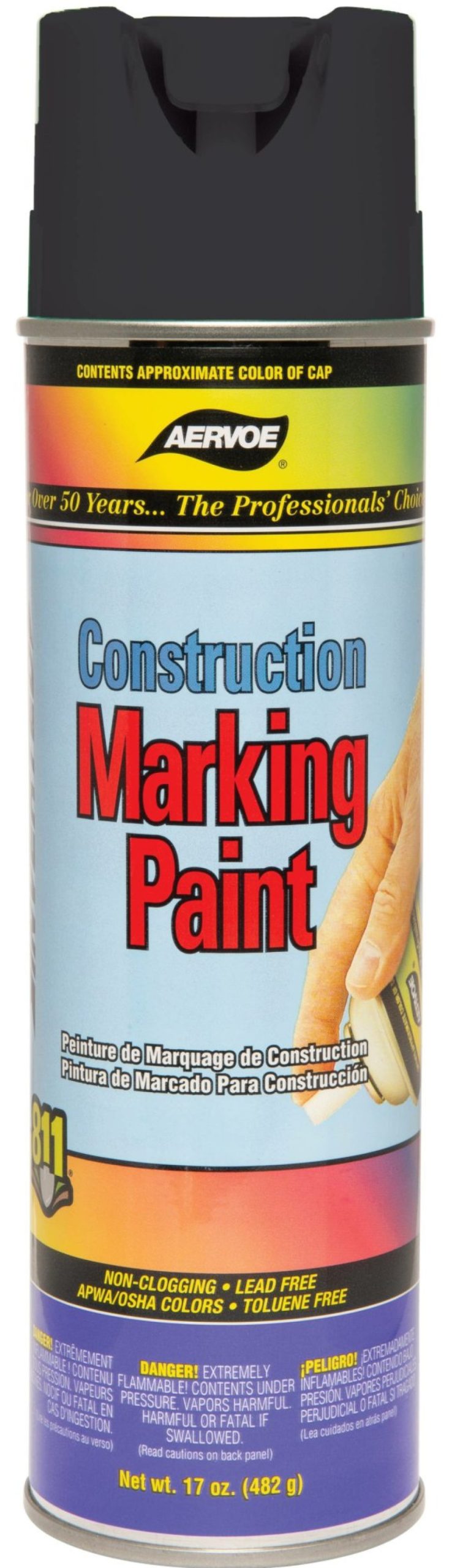 Chemicals & Tapes Dottie | Black Construction Marking Paint