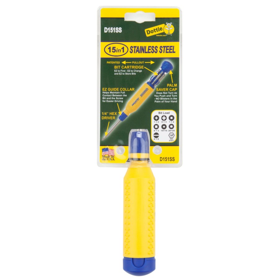 Tools & Specialty Items Dottie | 15 In 1 Stainless Steel Screwdriver