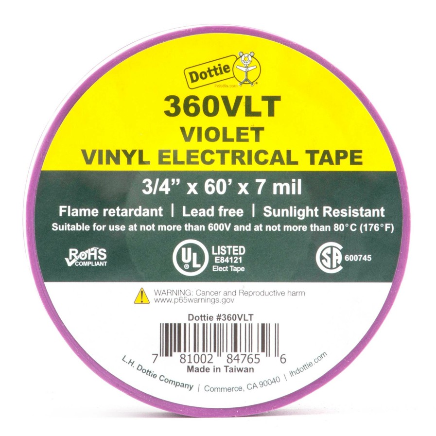 Chemicals & Tapes Dottie | 3/4'' X 60' Violet Electrical Tape