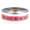 Chemicals & Tapes Dottie | 3'' X 1000' Red Detectable Tape (Caution Buried High Voltage Line Below)