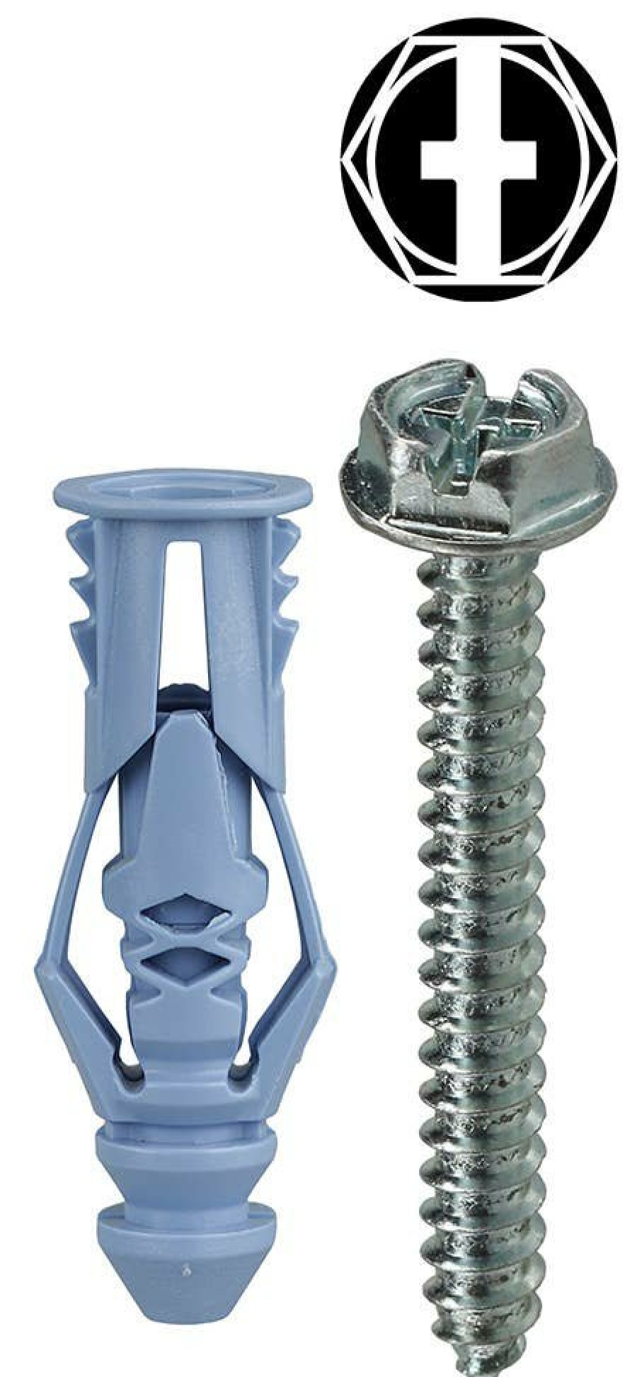 Anchors & Kits Dottie | #10 Blue Triple-Grip Anchor Kit W/ Hex Head Combo Drive Screws (Tuff Pack)