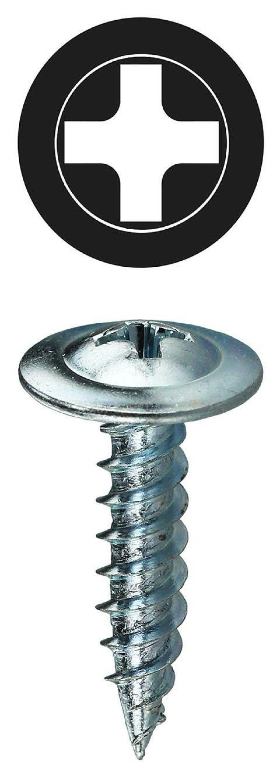 Core Products By Industry Dottie | #8 X 1/2'' Phillips Wafer Head K-Lath Metal Piercing Screw (Tuff Pack)