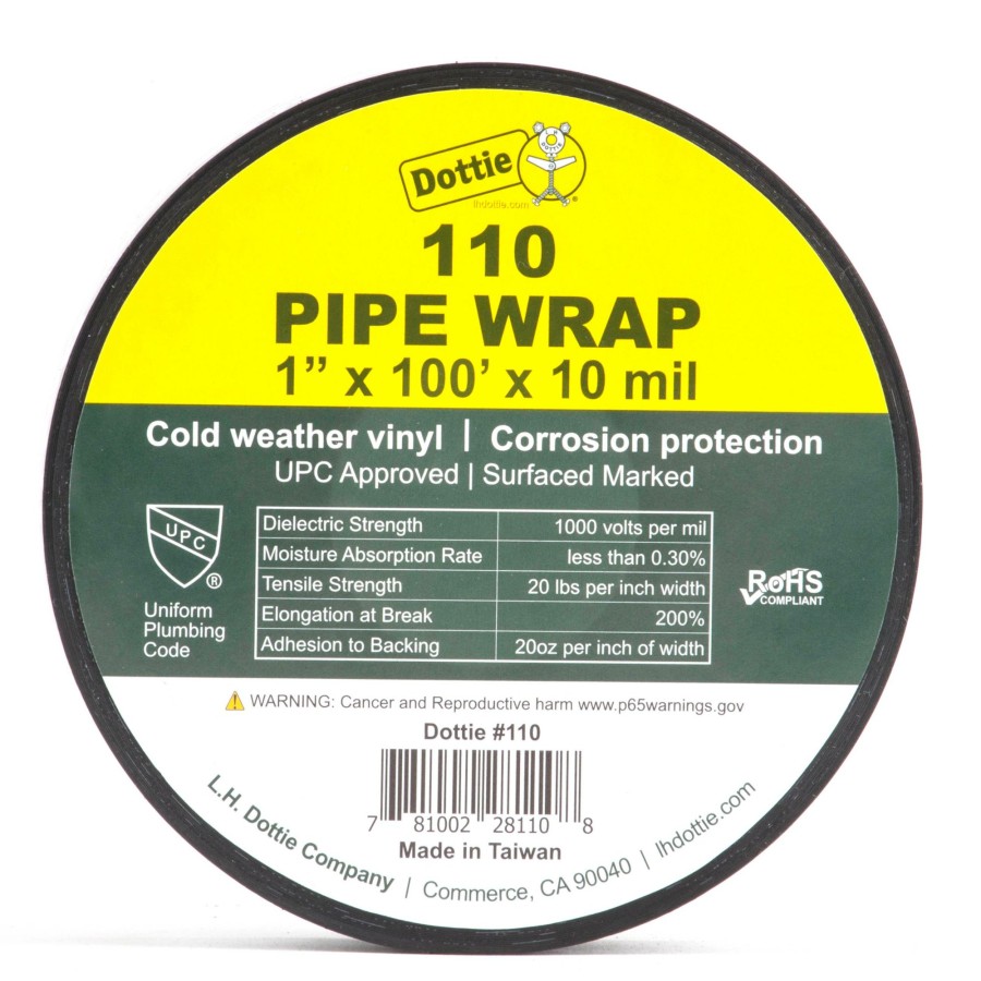 Chemicals & Tapes Dottie | 1'' X 100' Pipe Wrap (10 Mil)