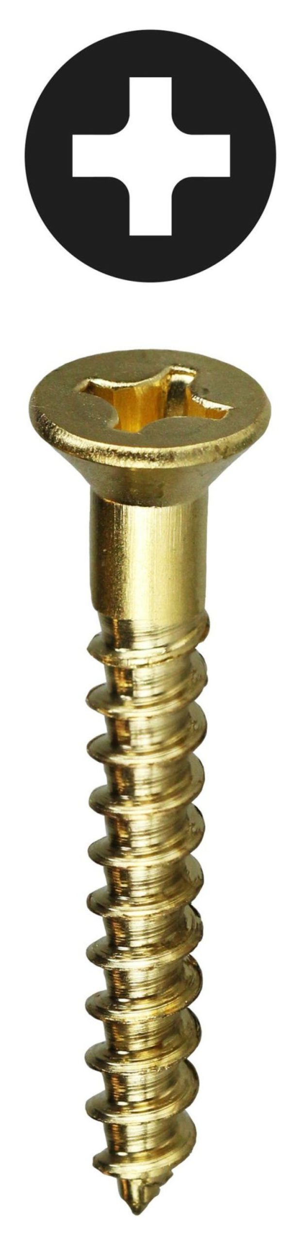 Core Products By Industry Dottie | #10 X 1-1/2'' Phillips Flat Head Brass Wood Screw