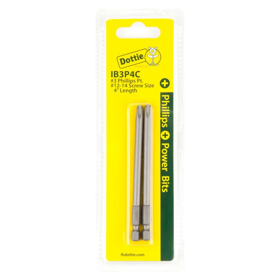 Tools & Specialty Items Dottie | #3 X 4'' Phillips Power Bit (Carded)