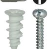 Core Products By Industry Dottie | #8 Nylon Walldriller Anchor Kit W/ Pan Head Combo Drive Screws