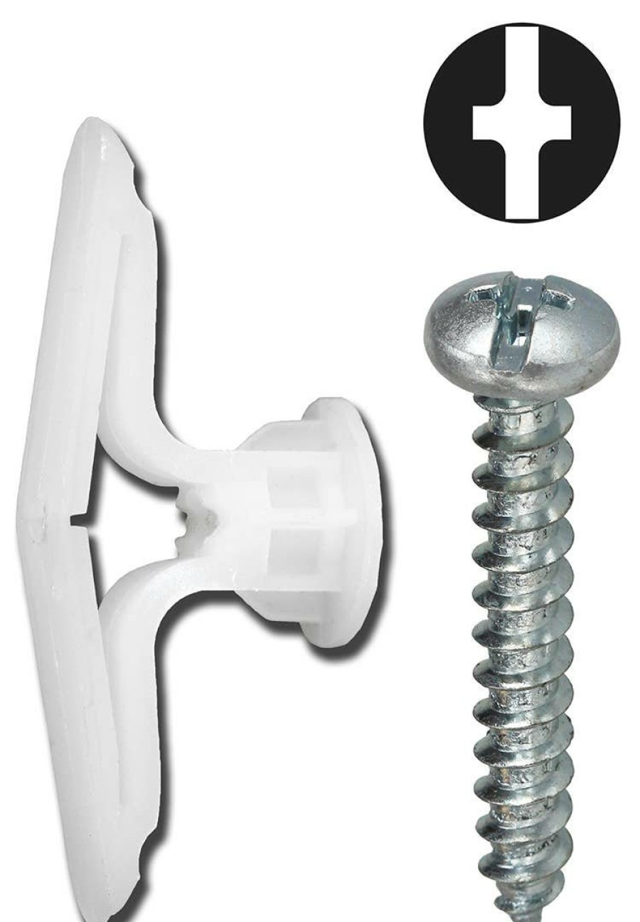 Anchors & Kits Dottie | #10 Nylon Toggle Anchor Kit W/ Pan Head Combo Head Screws (Tuff Pack)