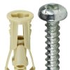 Anchors & Kits Dottie | #6 Beige Triple-Grip Anchor Kit W/ Pan Head Square Drive Screws (Tuff Pack)