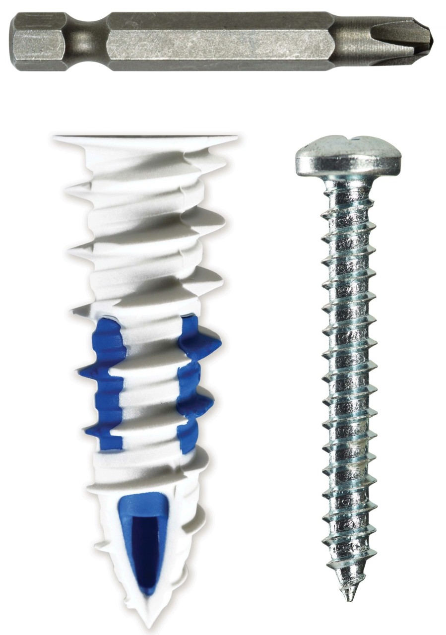 Anchors & Kits Dottie | #10 Nylon Walldriller Plus Anchor Kit W/Pan Head Phillips Drive Screws