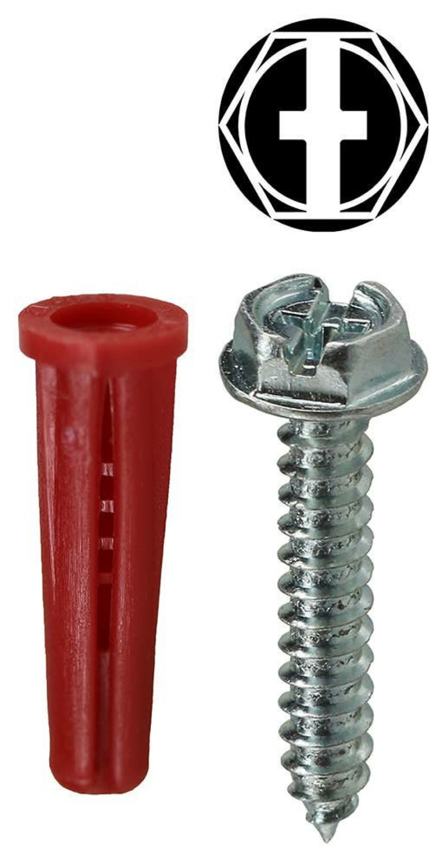 Core Products By Industry Dottie | #10 Red Conical Anchor Kit W/ Hex Head Combo Drive Screws