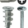 Core Products By Industry Dottie | #8 Zinc Alloy Walldriller Anchor Kit W/ Wafer Head Phillips Drive Screws